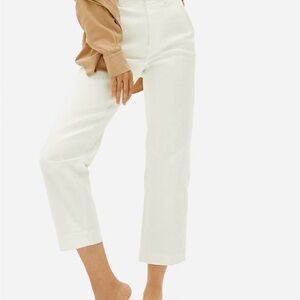Everlane The Straight Leg Crop Jean in Bone Women's Size 0 Tall